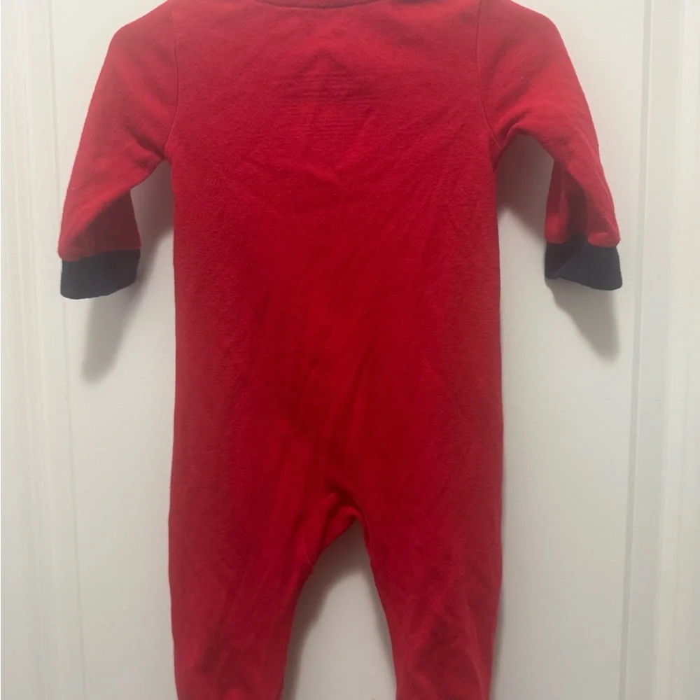 Nike Red and Black Kids One-Piece Footie - 